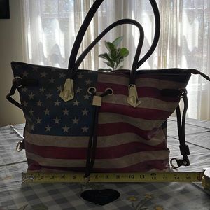 United States American Flag Handbag